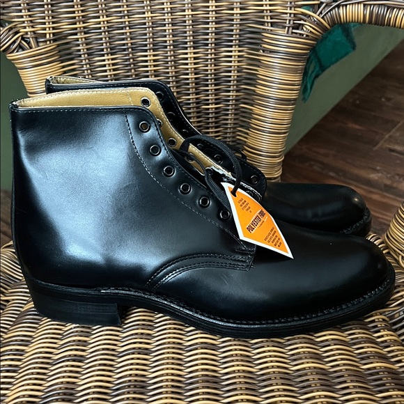 Vintage Biltrite Leather Boots Black Men’s Size 9.5 NWT - Picture 3 of 9